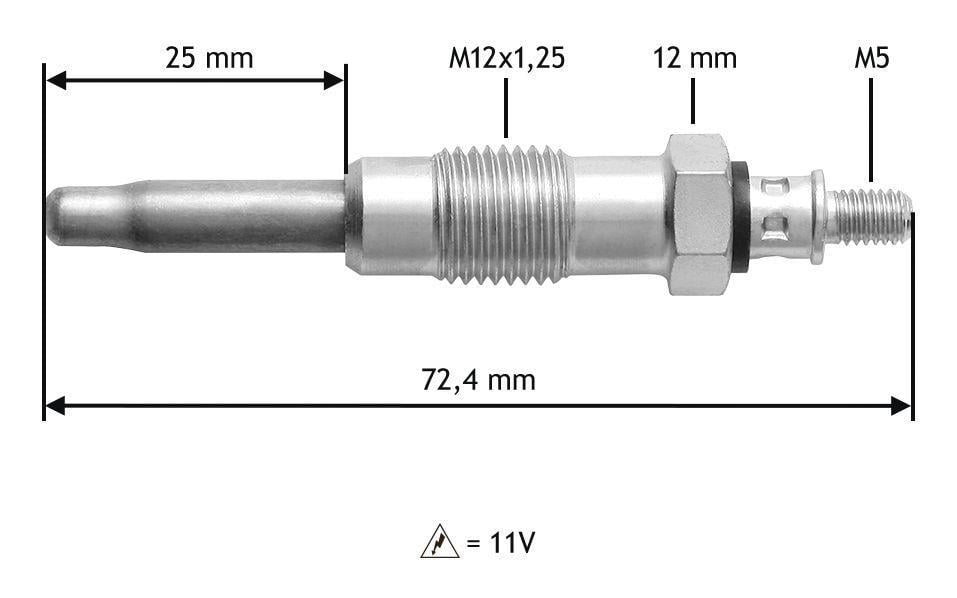 Bougie de préchauffage VALEO ref. 345100